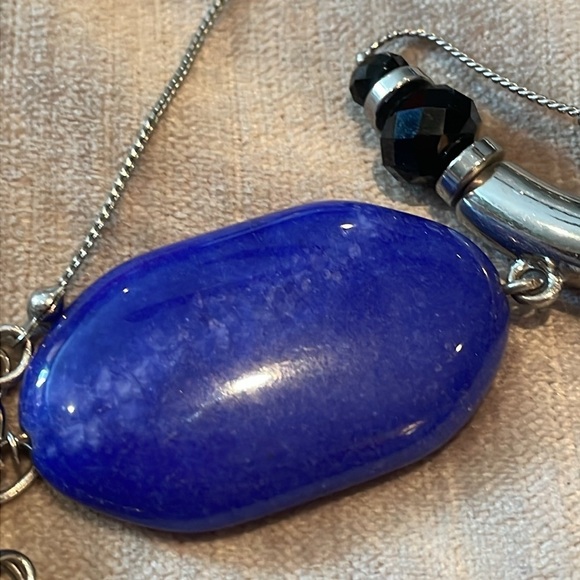 Chico’s Lapis Lazuli Station Necklace - Picture 8 of 8